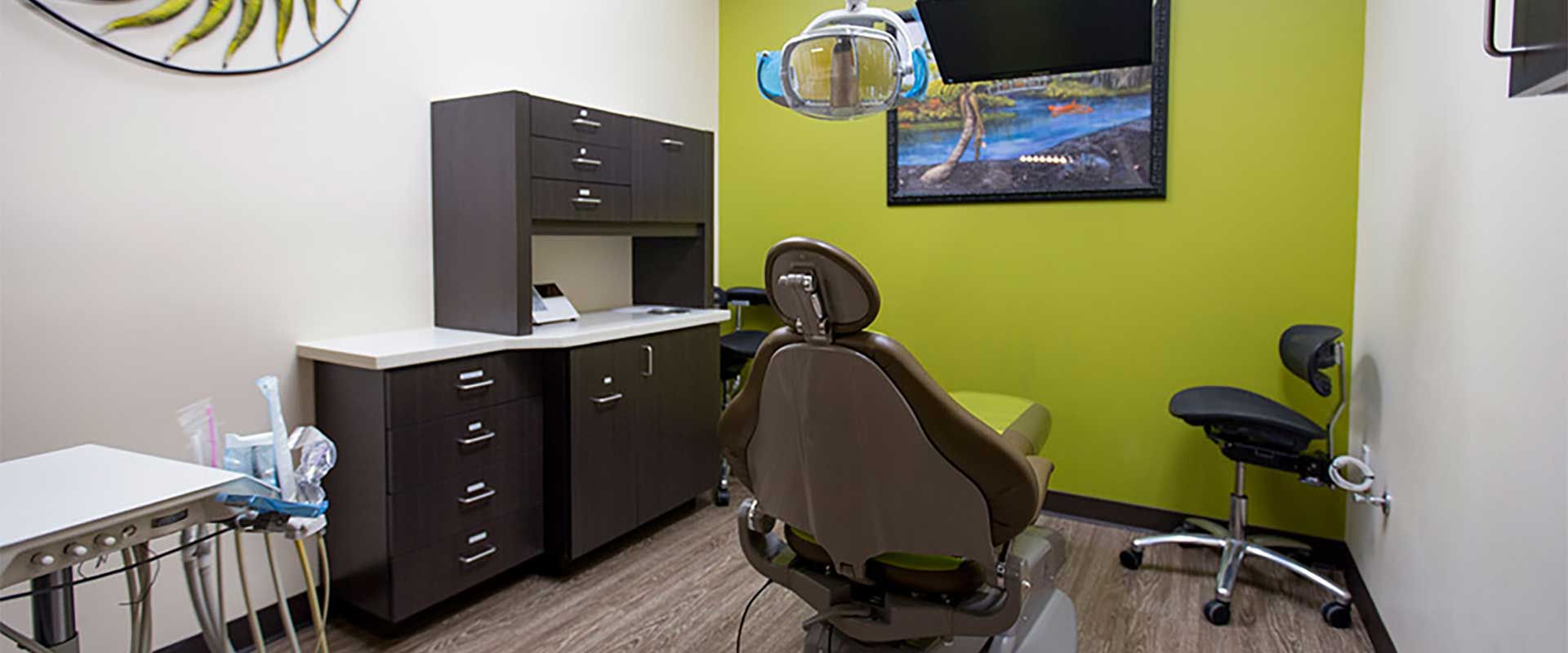 Service area of dental office