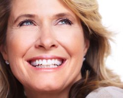 Content Smile of an Elderly Woman | Dental Veneers | Alluring Smiles in Mesa, AZ - Dr. Javier Portocarrero